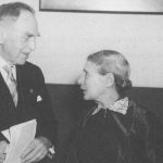 Lise Meitner und Otto Hahn am 14.3.1959 bei der Einweihung des HMI.